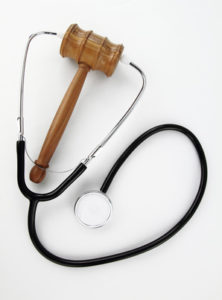 Judge’s Gavel and stethoscope